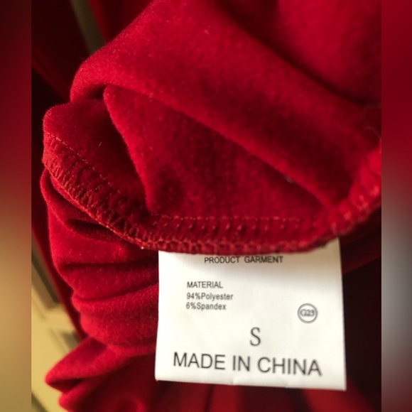 Womens Turtleneck Long Sleeve Bodycon Midi Sheath Dress in red - Picture 9 of 10